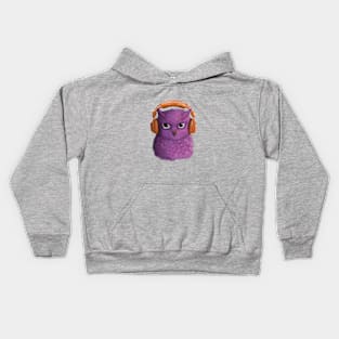 purple owl Kids Hoodie